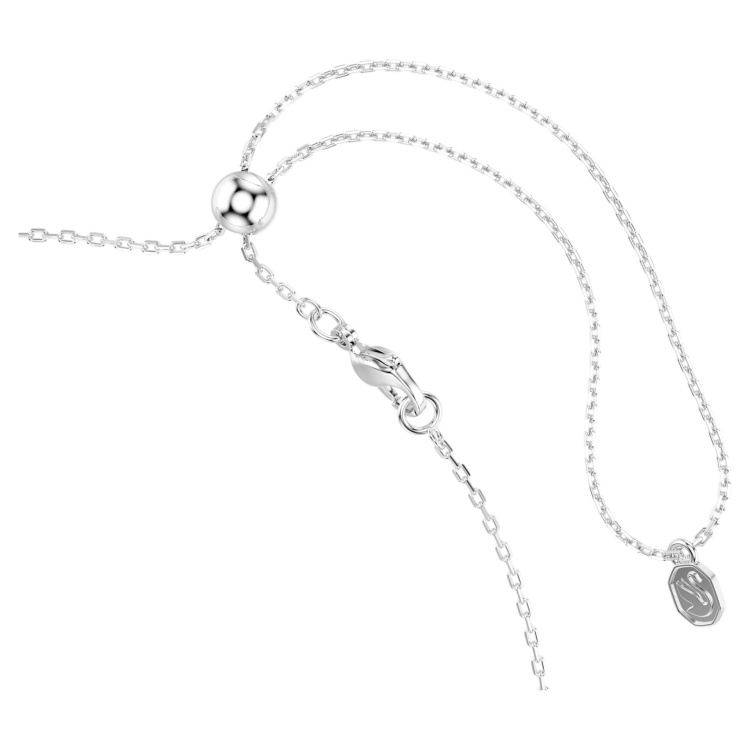 Mesmera choker Marquise cut, White, Rhodium plated